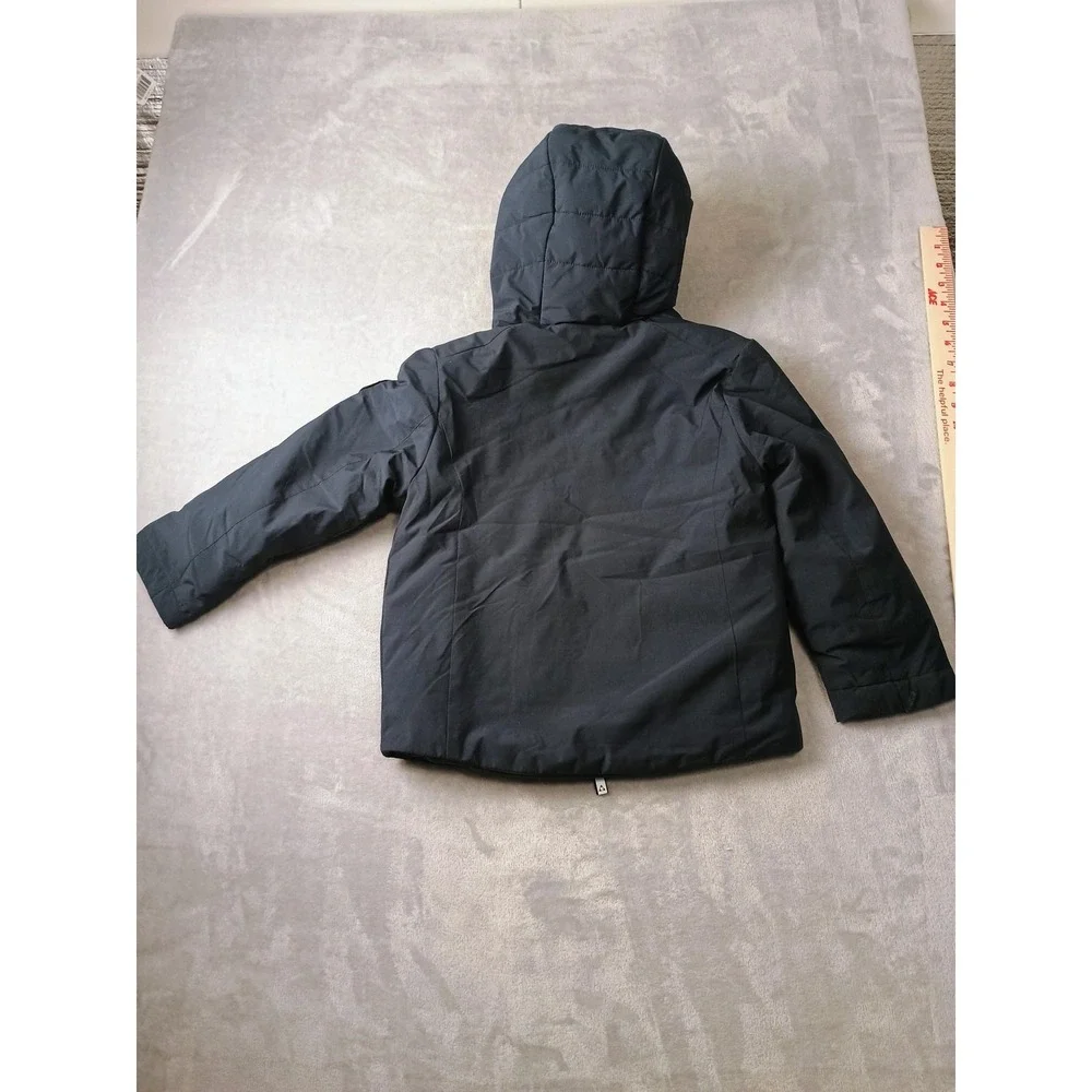 Gerry Jacket Kids XS 5/6 Blue Black‎ Hooded Puffer Full Zip Insulated Winter